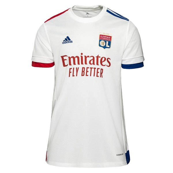 Camiseta Lyon 1ª Mujer 2020 2021 Blanco